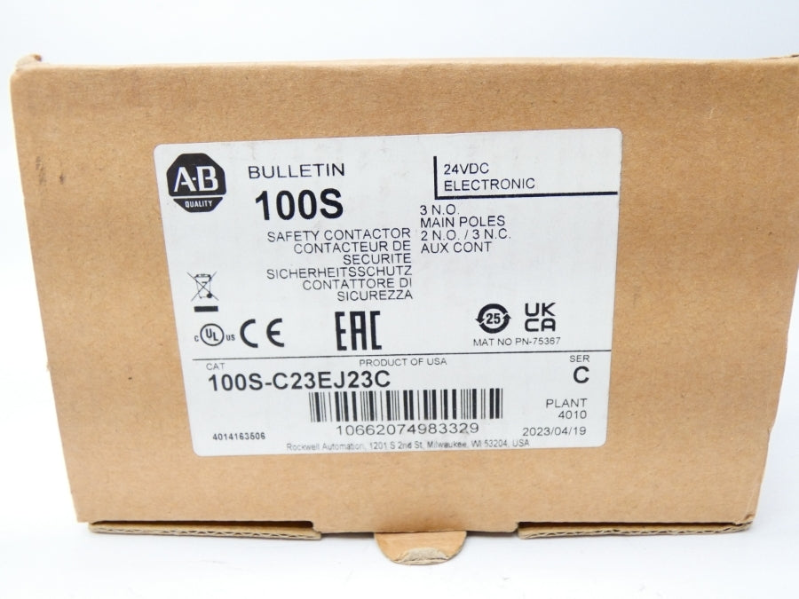 ALLEN BRADLEY 100-C23EJ23C SER. C 24VDC (BR/WH) NSMP