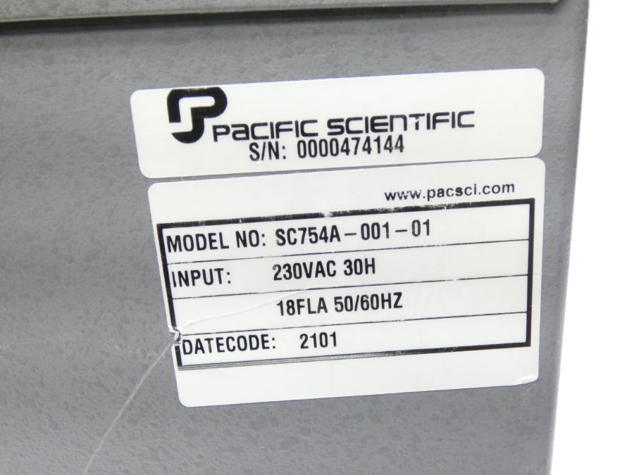 PACIFIC SCIENTIFIC SC754A-001-01 230VAC UNMP