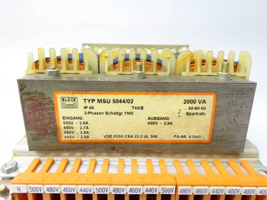 BLOCK MSU5044/02 400V, 2.9A NSNP