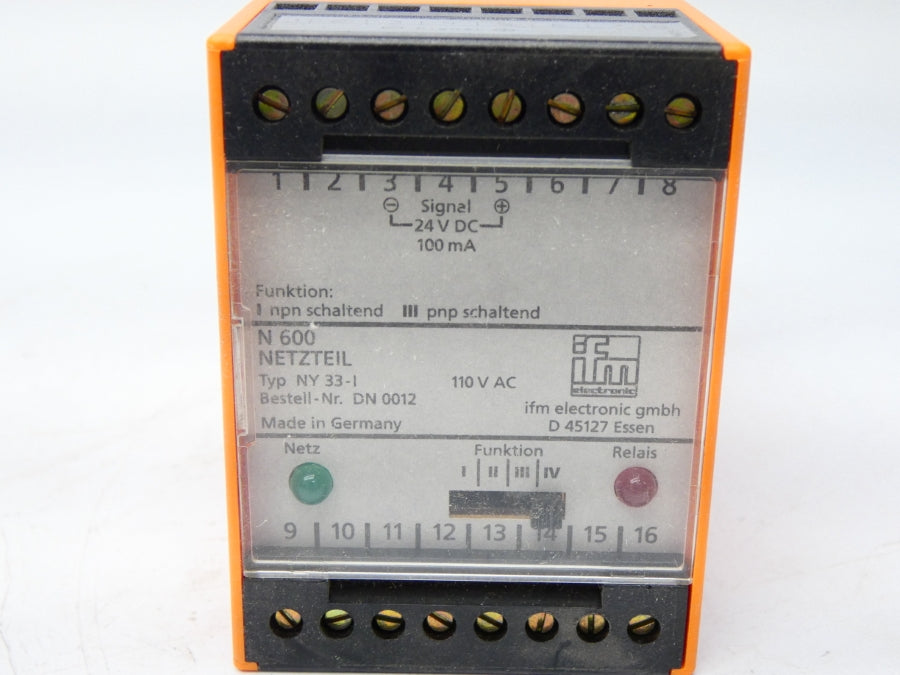 IFM EFECTOR DN0012 N600 110VAC NSMP