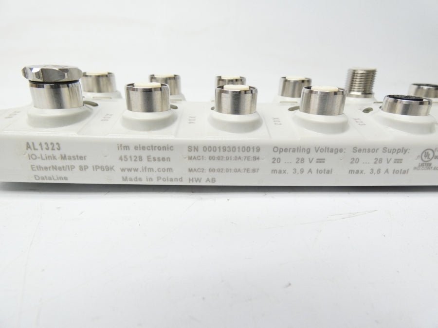 IFM EFFECTOR AL1323 IO-LINKMASTERDLEIP8PIP69K 20-28V 3.9A NSMP