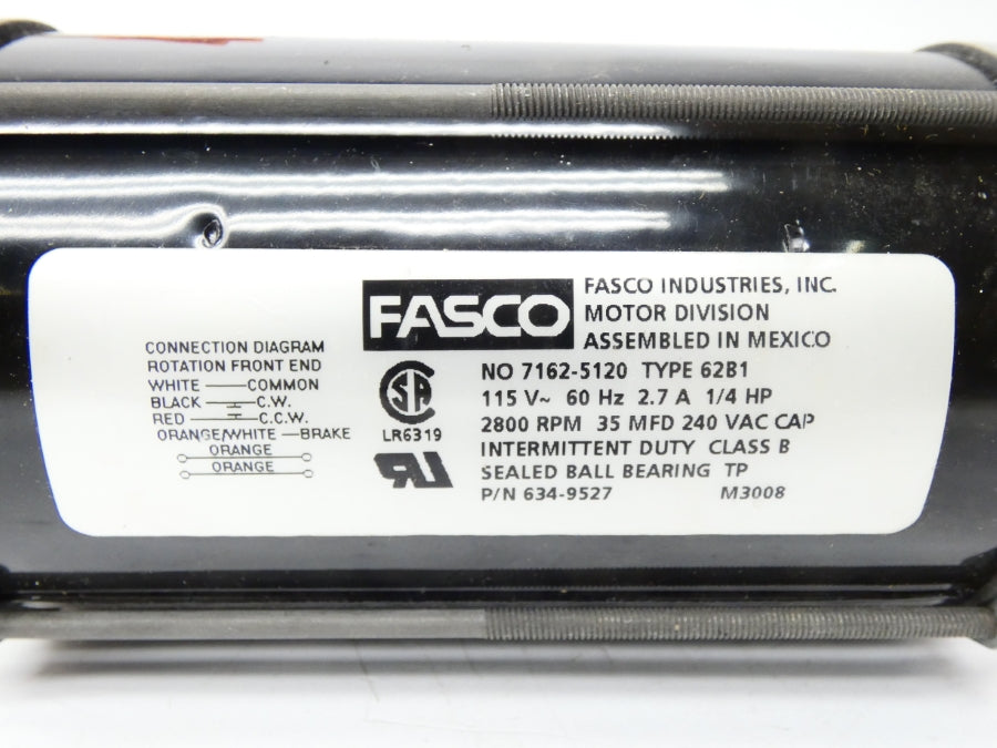 FASCO 7162-5120 115V 2.7A NSNP