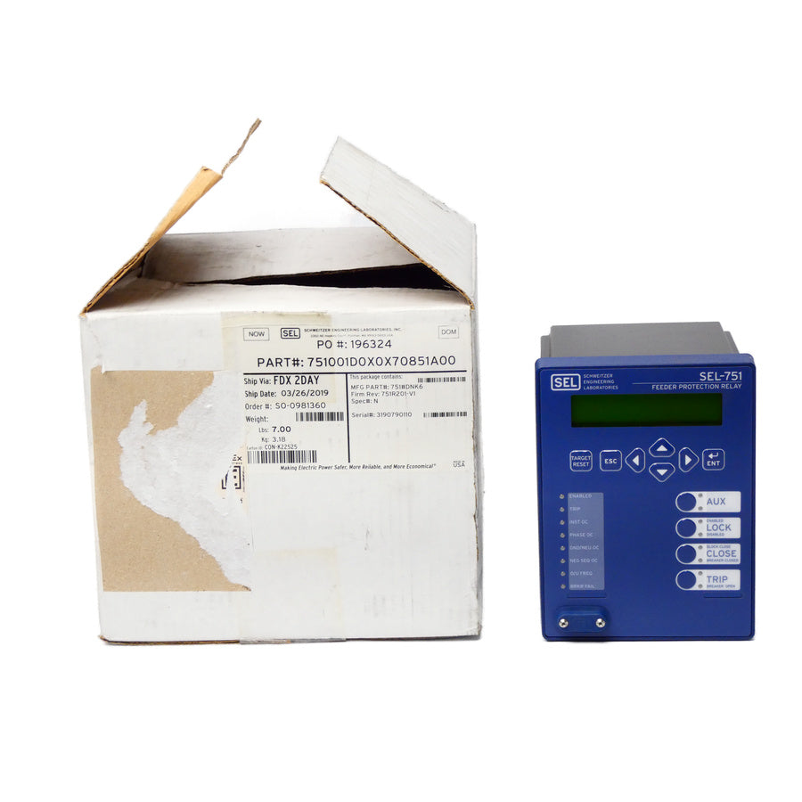 SEL 751001D0X0X70851A00 SEL-751 110-240V 5A NSMP