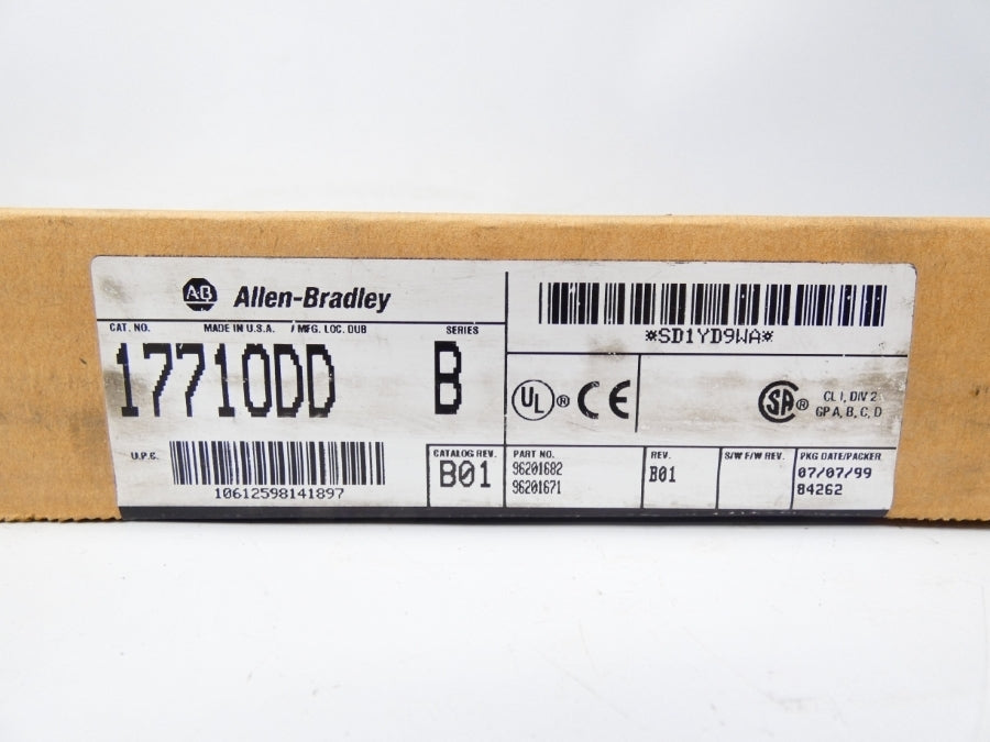 ALLEN BRADLEY 1771-ODD SER. B REV. B01 DATE: 1999 NSFS