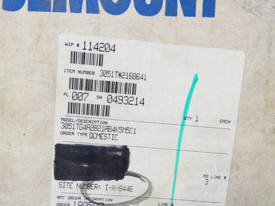 ROSEMOUNT 3051TG4A2B21AB4K5M5C1 10.5-55VDC 0-4000PSI NSMP