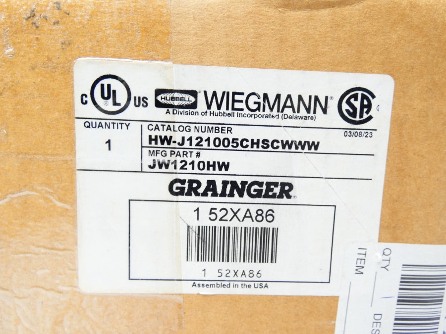 HUBBELL JW1210HW HW-J121005CHSCWWW NSMP