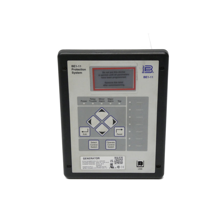 BASLER ELECTRIC BE1-11 G5A1N4J1S0E000 REV. BJ 120/240V 5A NSNP