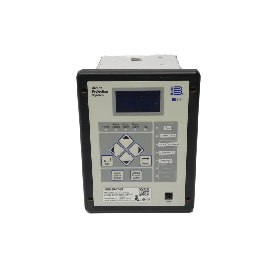 BASLER ELECTRIC BE1-11 G5A1N4J1S0E000 REV. BG 120/240V 5A UNMP