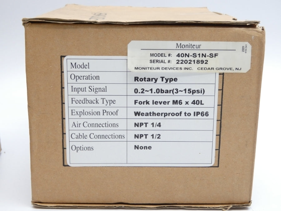 MONITEUR 40N-S1N-SF 3-15PSI NSMP