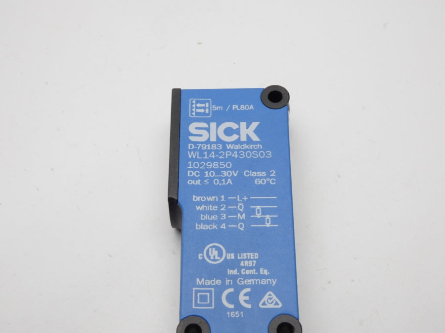 SICK WL14-2P430S03 1029850 10-30VDC 0.1A NSMP