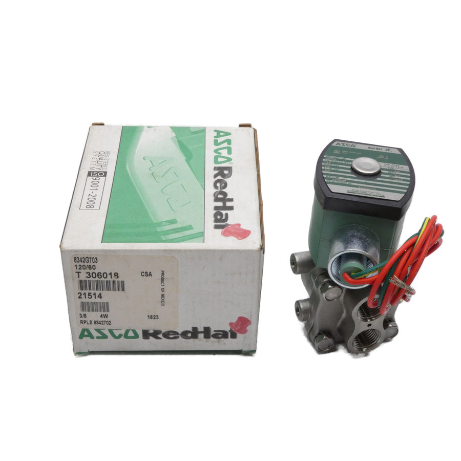ASCO 8342G703 120V 100-125PSI 3/8" NSMP