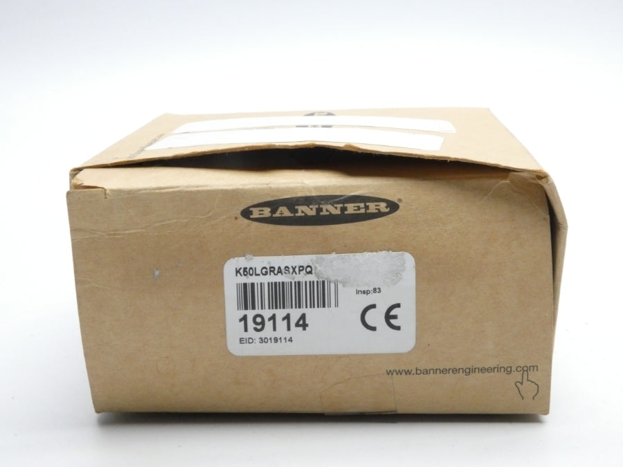 BANNER ENGINEERING K50LGRASXPQ 19114 NSMP