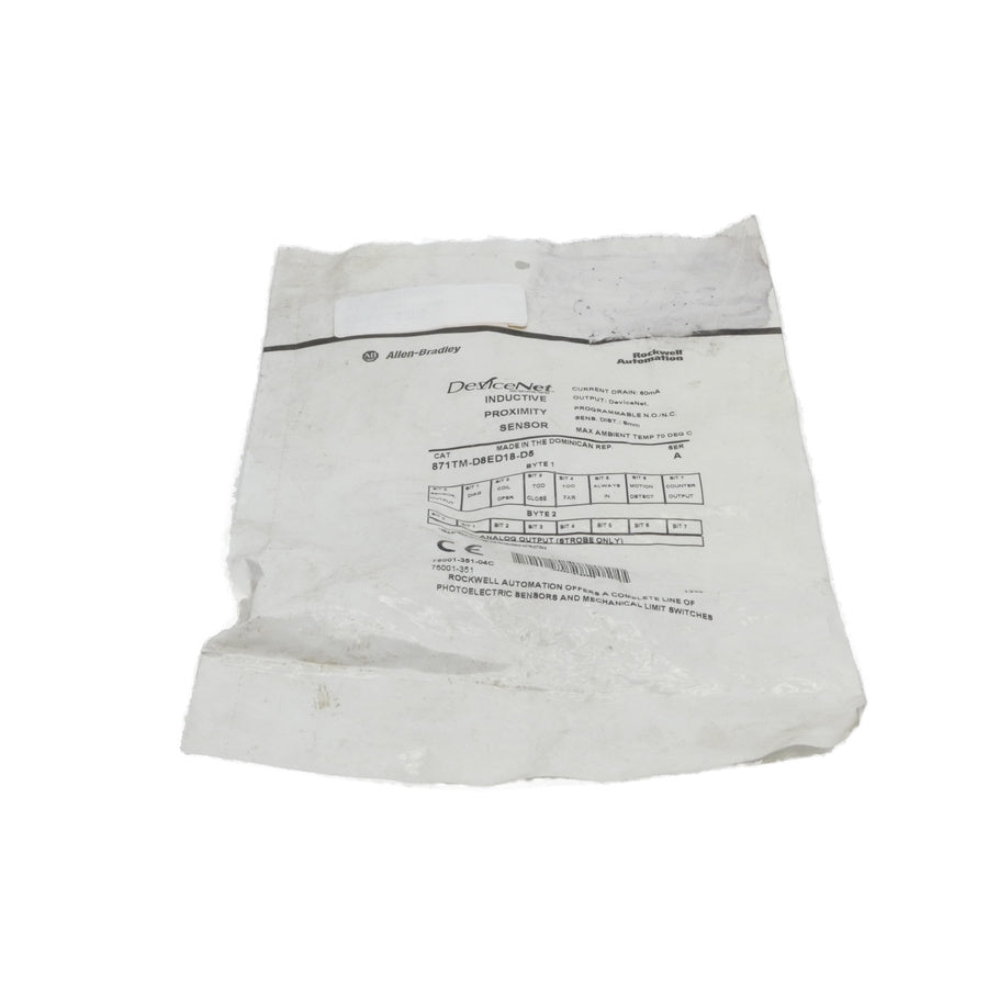 ALLEN BRADLEY 871TM-D8ED18-D5 SER. A NSMP