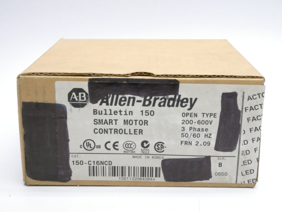 ALLEN BRADLEY 150-C16NCD SER. B F/W 2.09 200-600V 16.0A NSMP