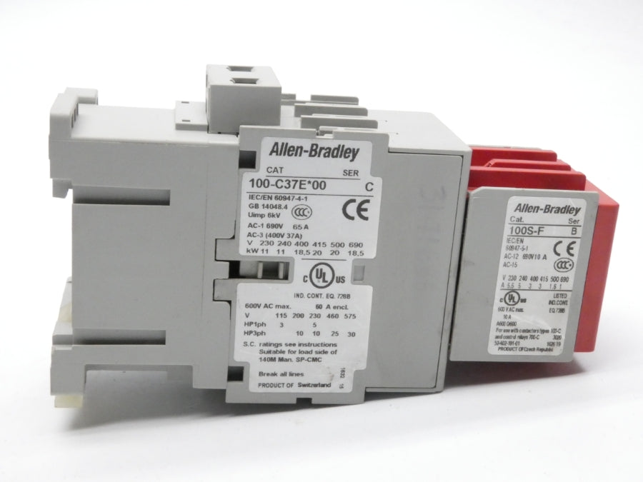 ALLEN BRADLEY 100S-C37EJ22C SER. C 24VDC 65A NSNP