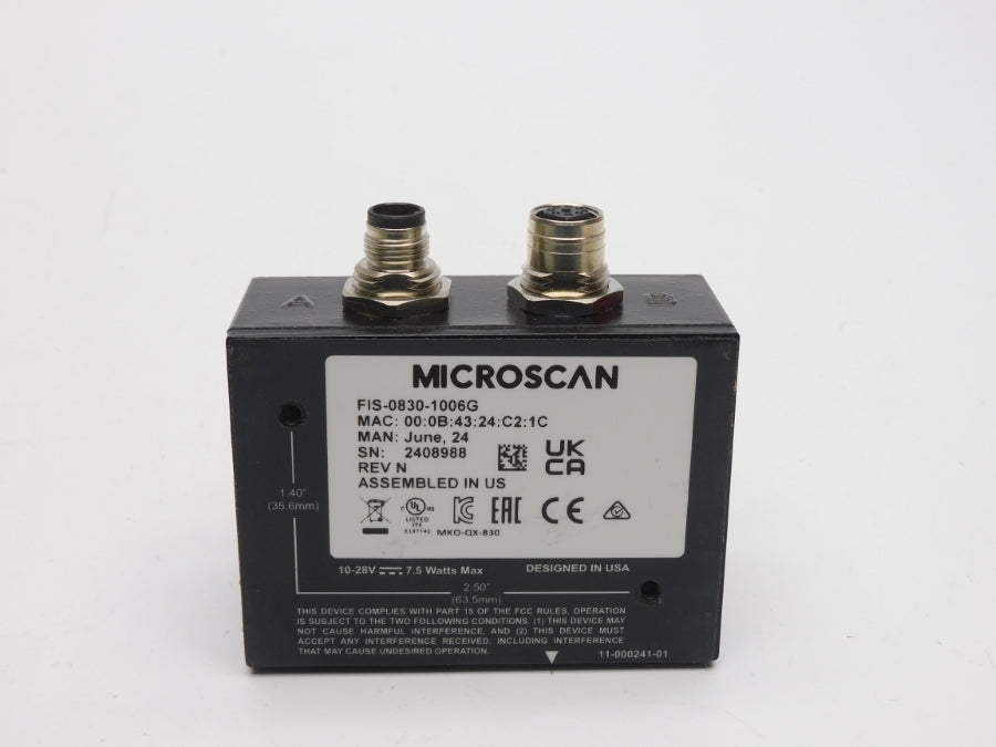 MICROSCAN FIS-0830-1006G REV. N 10-28V NSMP