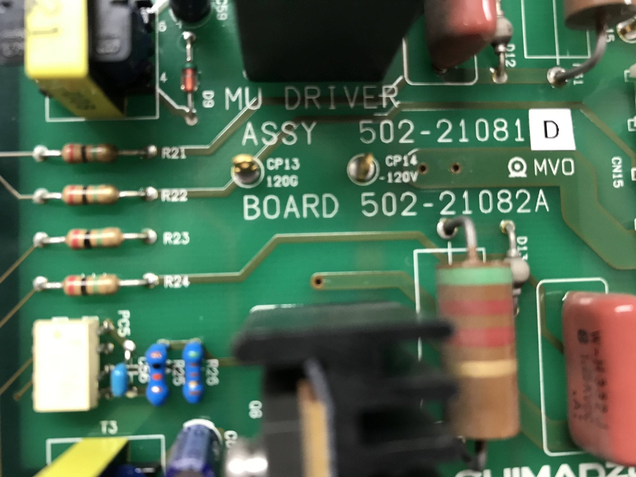MU Driver Board (502-21082A/502-21081 D Shimadzu