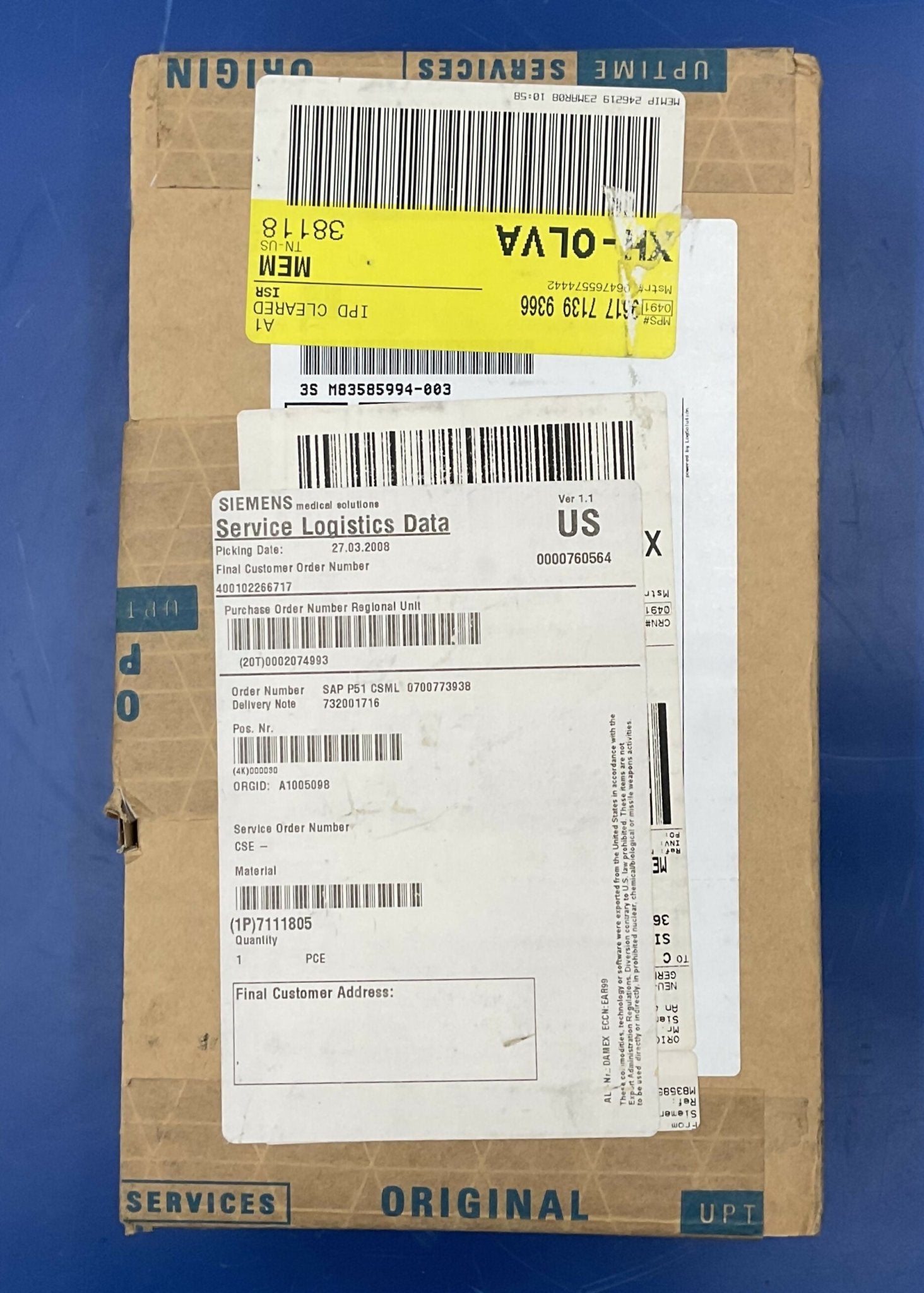 NEW Lamp for radiation indicator (7111805/07111805 SIEMENS