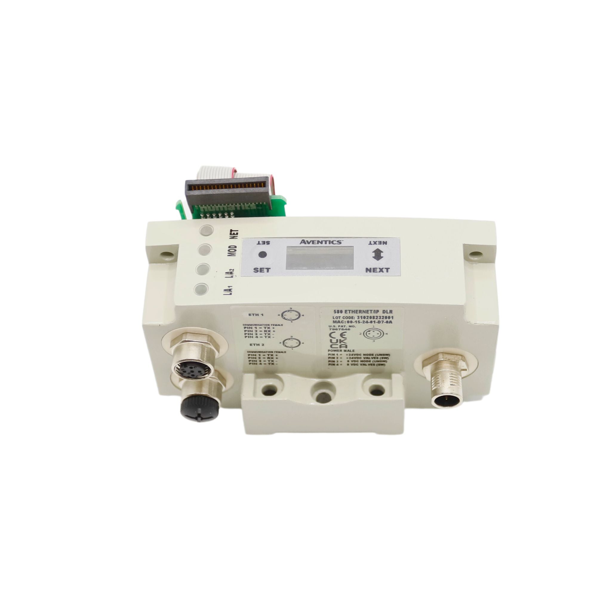 Numatics | Aventics Manifold part 580 Series Ethernet/IP DLR Node | P580AEED1010A00