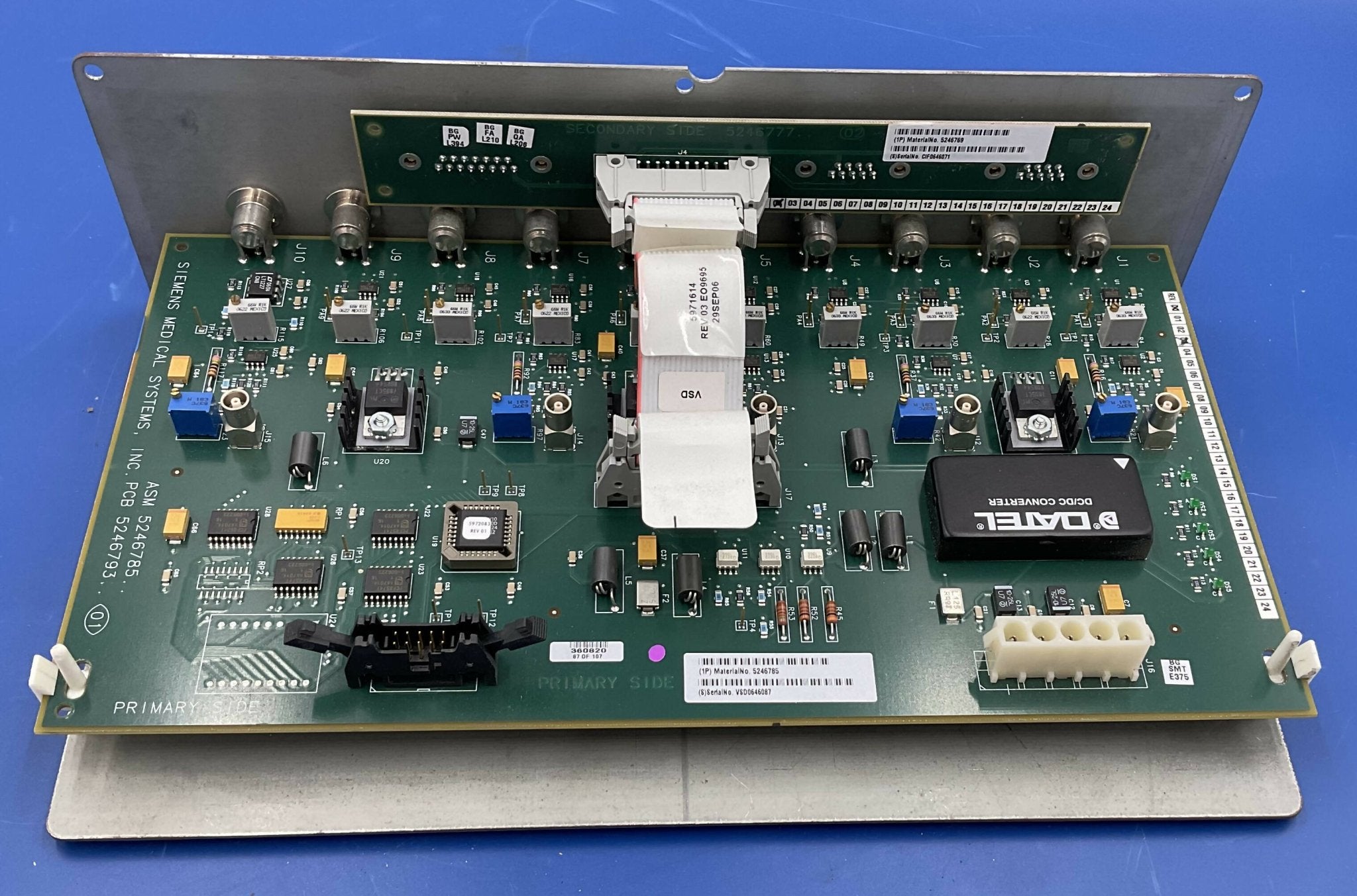 Siemens 5236174 - PCA Video Signal Distribution Board Label | Alo Tech Solutions