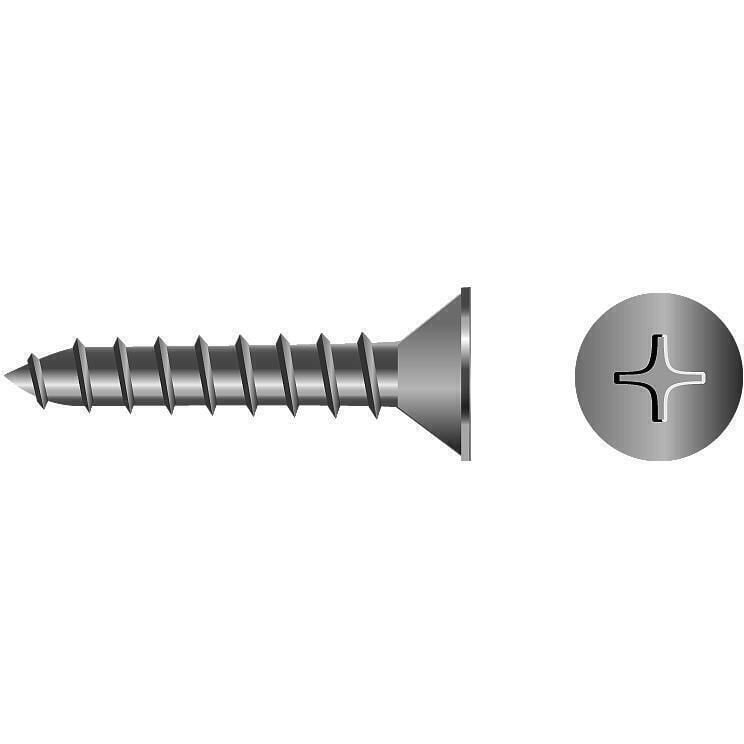 Seachoice MP0622SC 59521 Stainless Steel Phillips Machine Screw Flat Head