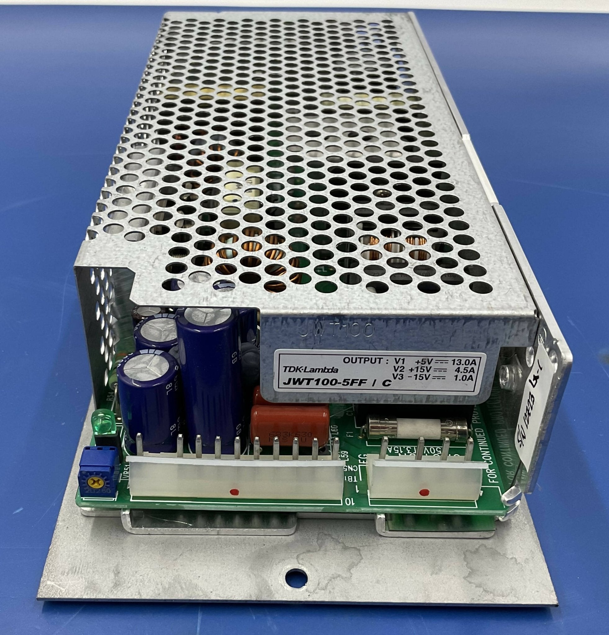 TDK-Lambda JWT100-5FF/C - 100W Multi-Output Power Supply Side View | Alo Tech Solutions