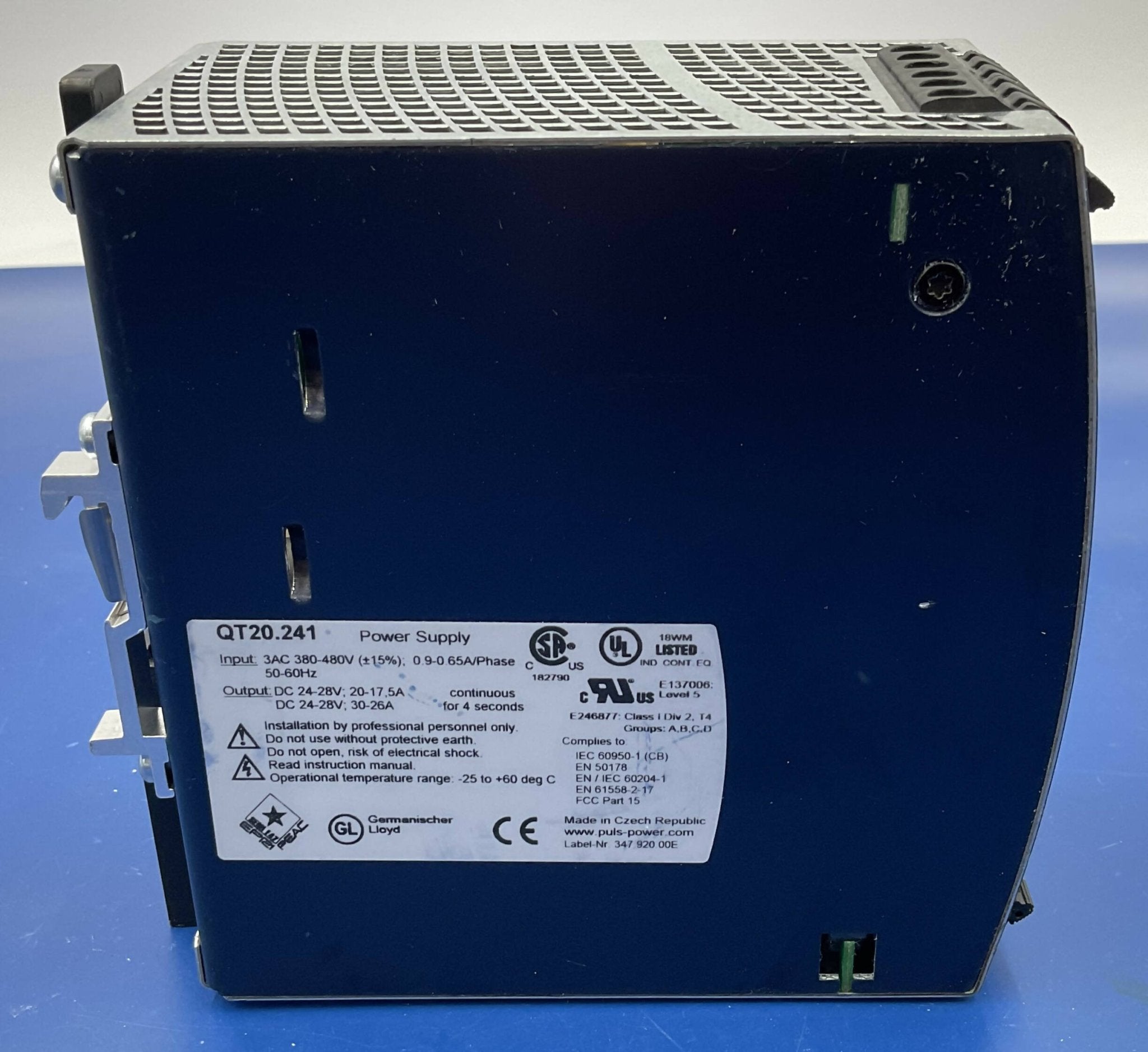 Siemens QT20.241 - PULS Dimension Power Supply Unit 24V Side View | Alo Tech Solutions