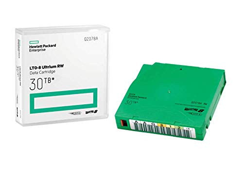 HPE LTO-8 Ultrium 30TB RW Custom Labeled Library Pack 20 Data Cartridges with Cases (q2078al