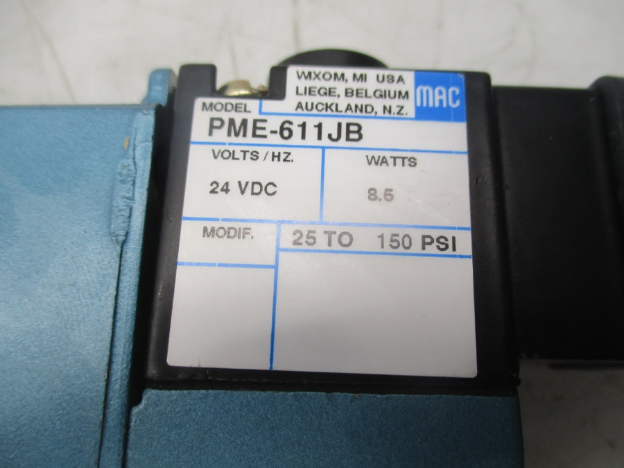 MAC 825C-PM-611JB-823 24VDC 25-150PSI NSMP