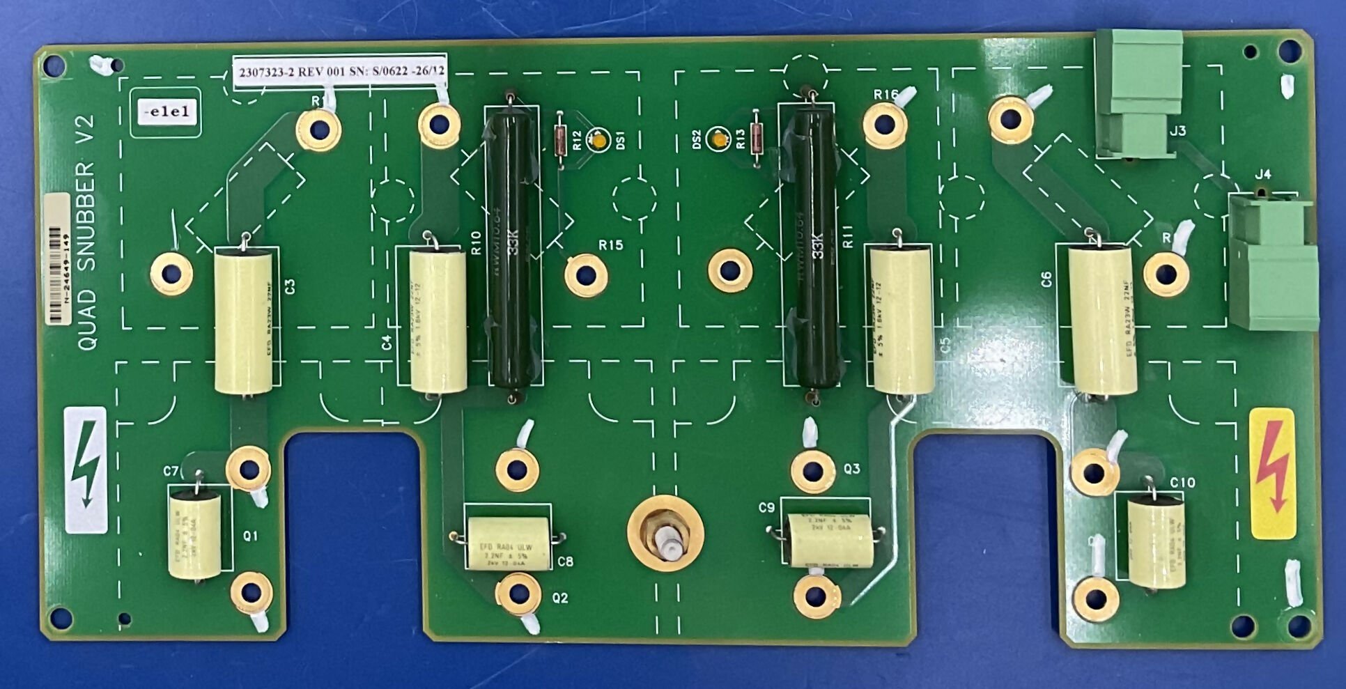 QUAD SNUBBER V2 BOARD (2307323-2 REV 001) GE