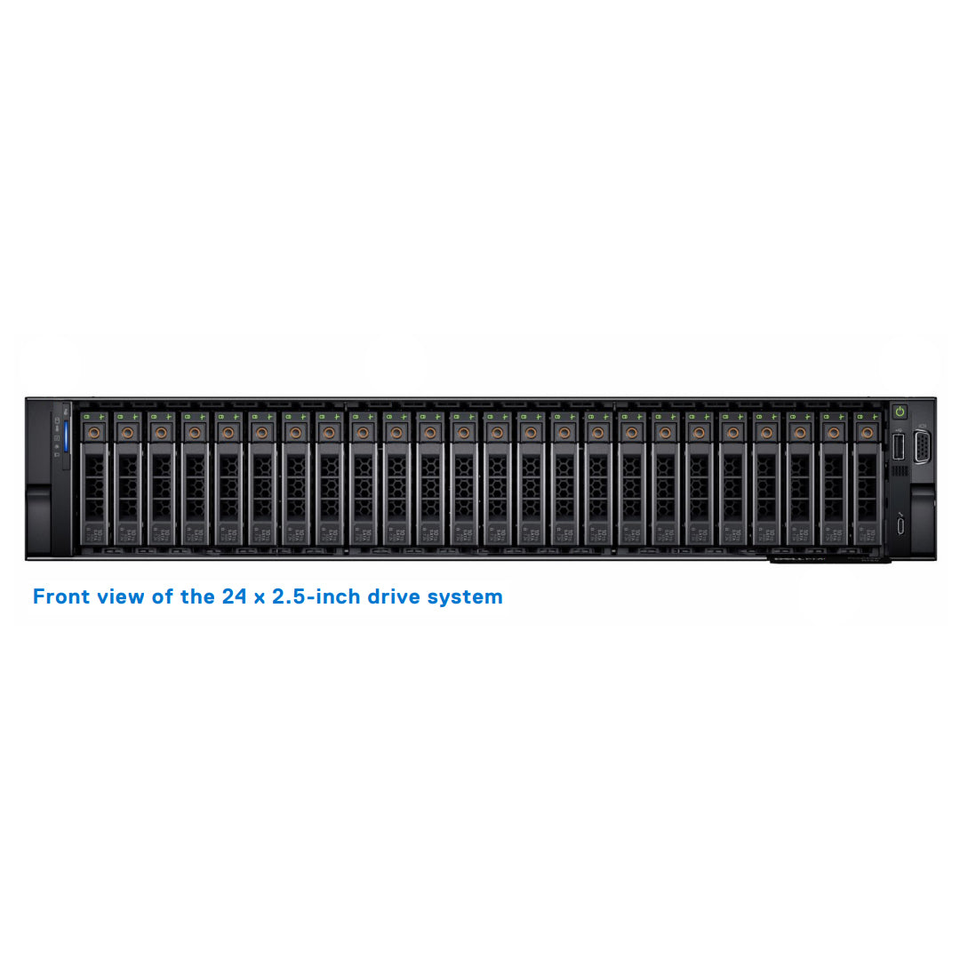 FYK80 — 24x 2.5" (SAS/SATA/NVMe) Chassis | Refurbished Dell PowerEdge R750