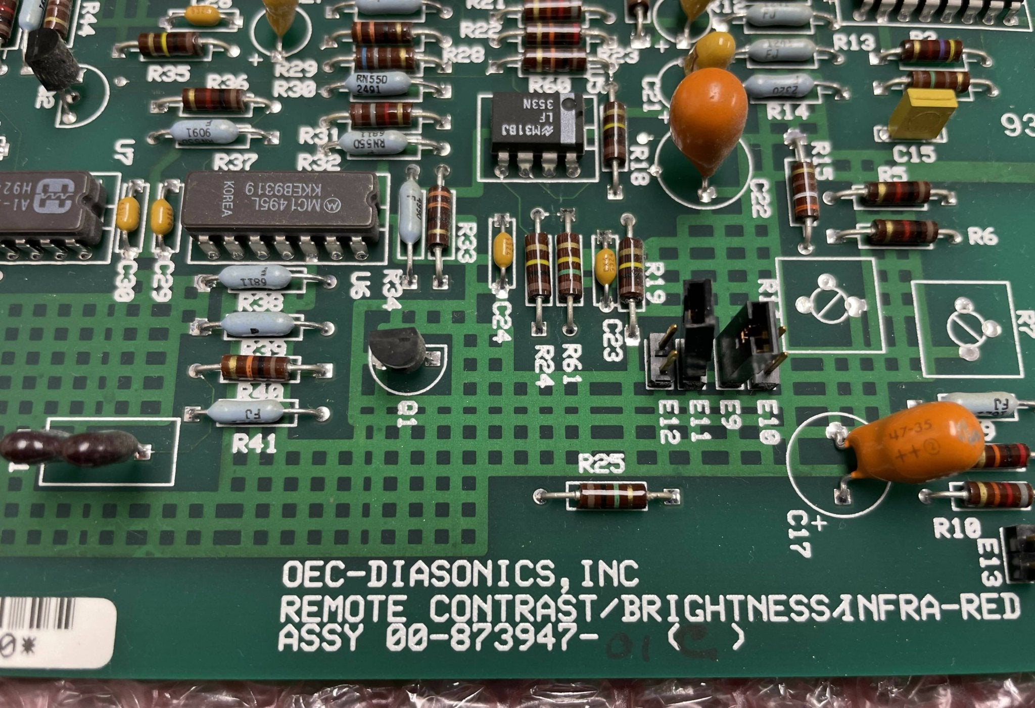 Remote Contrast/Brightness/Infra-Red PCB (00-873947-01OEC