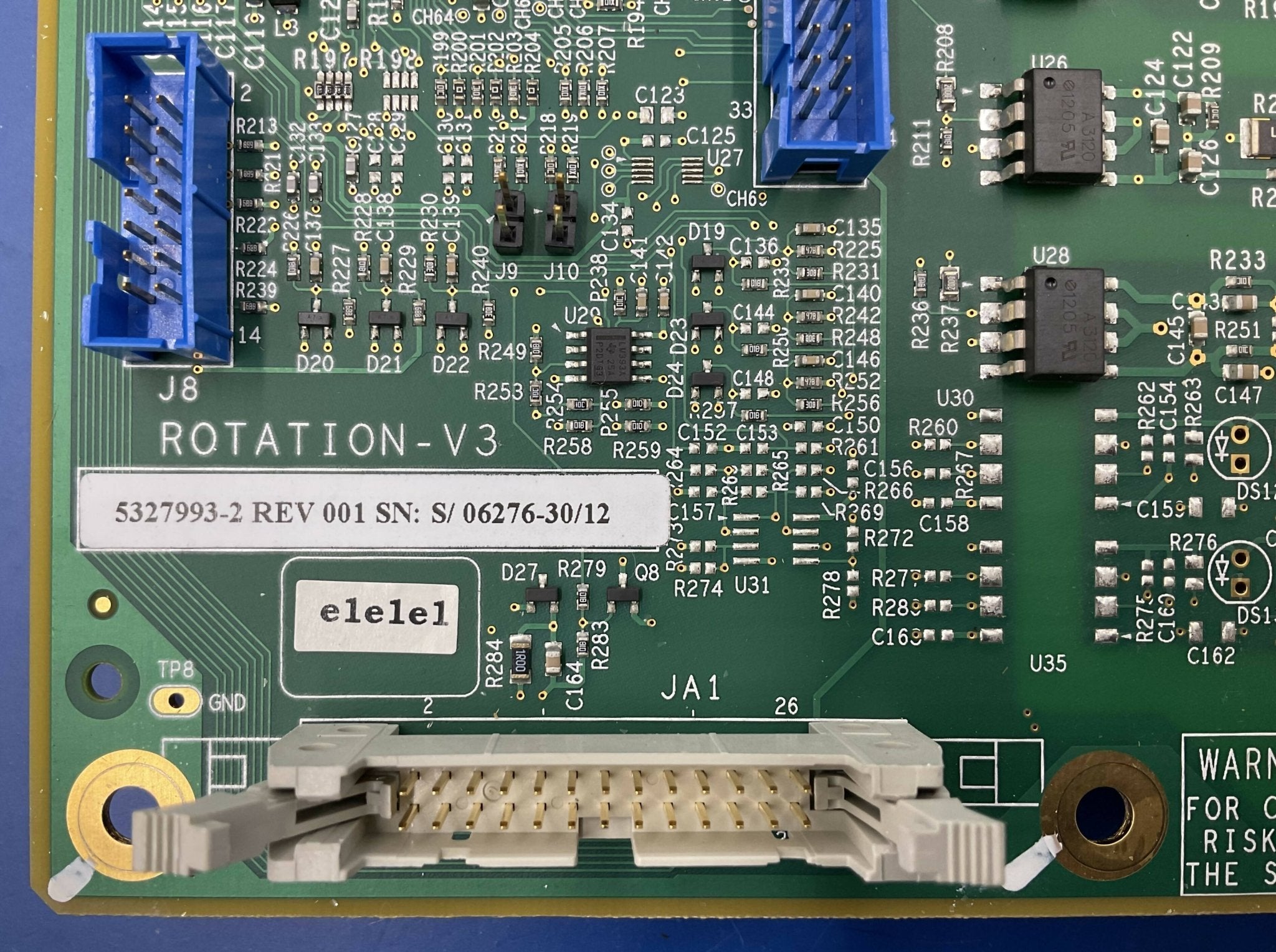 GE 5327993-2 - Rotation V3 Board PCB X-Ray Connector | Alo Tech Solutions