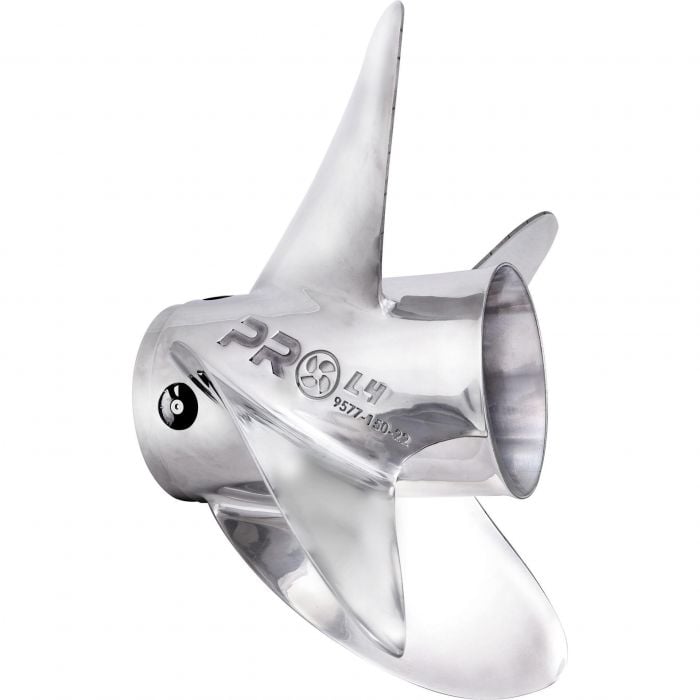 Solas Propeller 9577-150-20 Solas Pro L4 SS Interchangeable Hub Propeller, RH 15 x 20, Type E