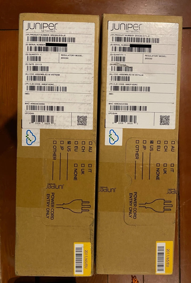 New In Box-Free Same Day Shipping-Juniper Networks SRX300 Services Gateway
