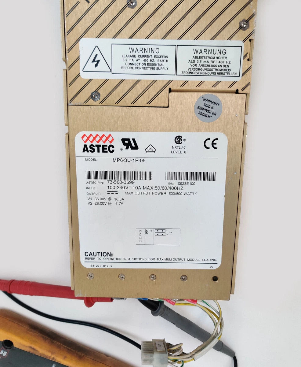 Astec 800W Power Supply MP6-3U-1R-05 73-560-0699 Thermo TSQ Quantum MS Working|358042938162