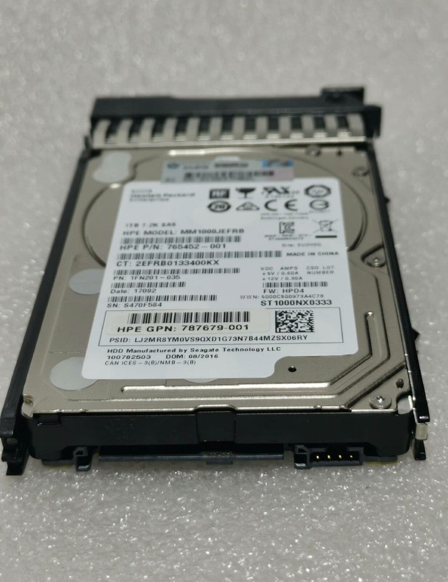 HPE 787652-001 1TB MSA J9F50A 12G SAS 7.2K SFF 2.5"512E MIDLINE HDD|317562752015