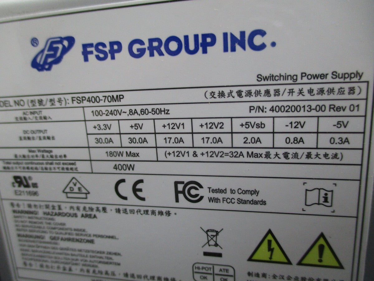 FSP FSP400-70MP 400W Power Supply|325963747322