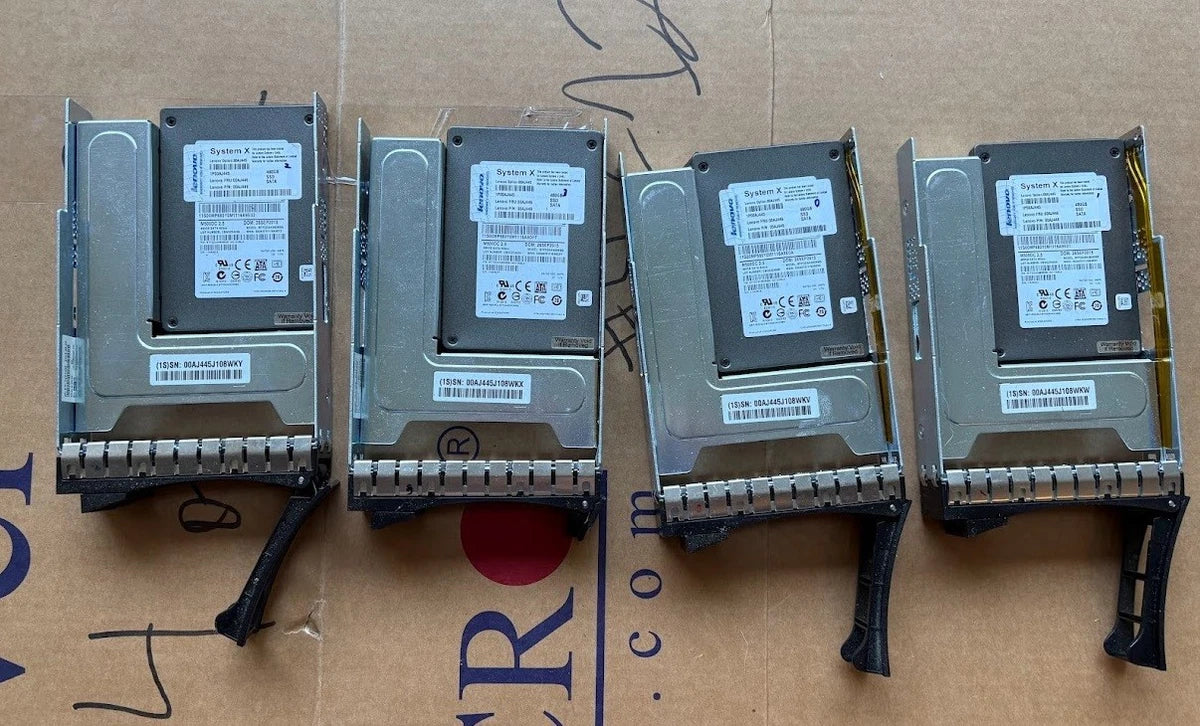 Lot of 4x SSD Lenovo 2.5" 480GB server SSD