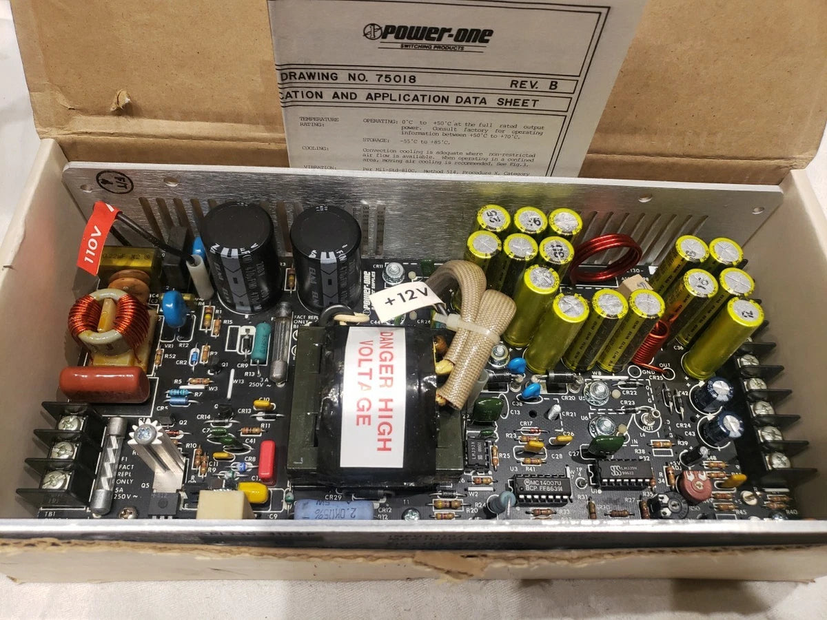 Power One SPL130-4102P DC Power Supply 110/220V