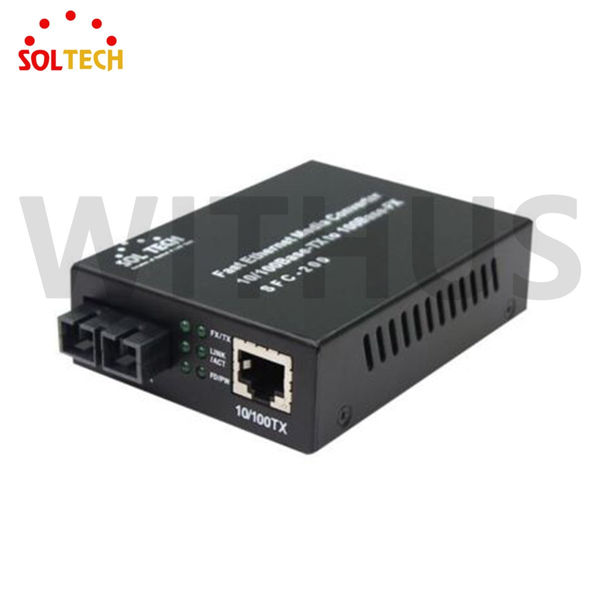 SOLTECH SFC200-SCS Fiber Optic Media Converter 10/100Mbps-TX to 100Mbps-FX_|325335250095