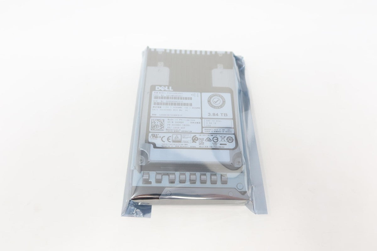 Dell PX05SRB384Y XCRDV Dell 3.84TB 12Gb/s RI SAS SSD 2.5" Drive|256536027224