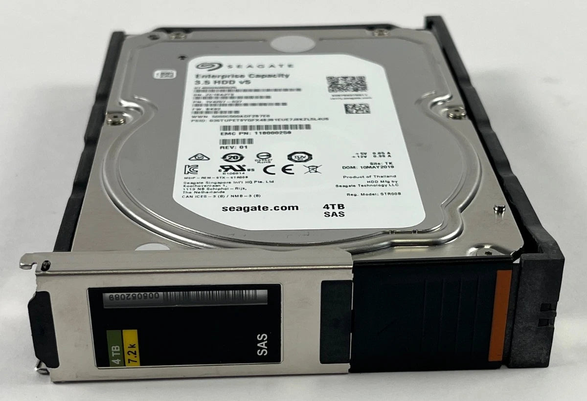 EMC 4TB 7.2K 12/S SAS 3.5" HDD 118000259 1V4207-037 SEAGATE ST4000NM0025 HDD|376576416197