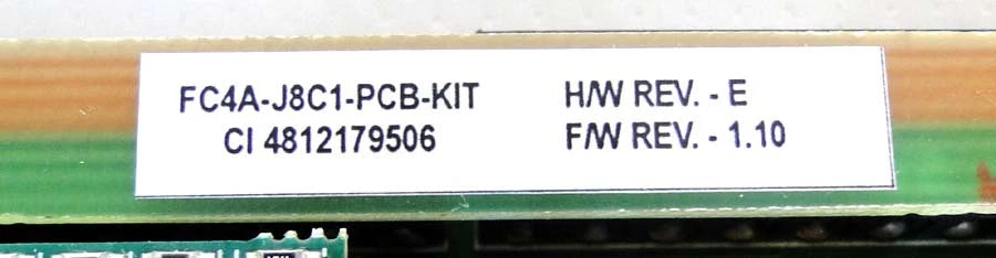 FCAA-J8C1-PCB-KIT Circuit Board HW Rev E, FW Rev 1.10  Power Supply/Control Mod|174096951600