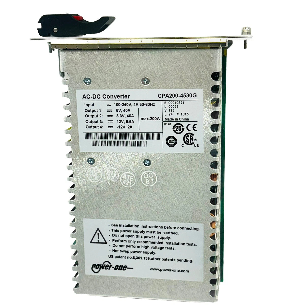 POWER ONE AC-DC CONVERTER CPA200-4530G POWER SUPPLY