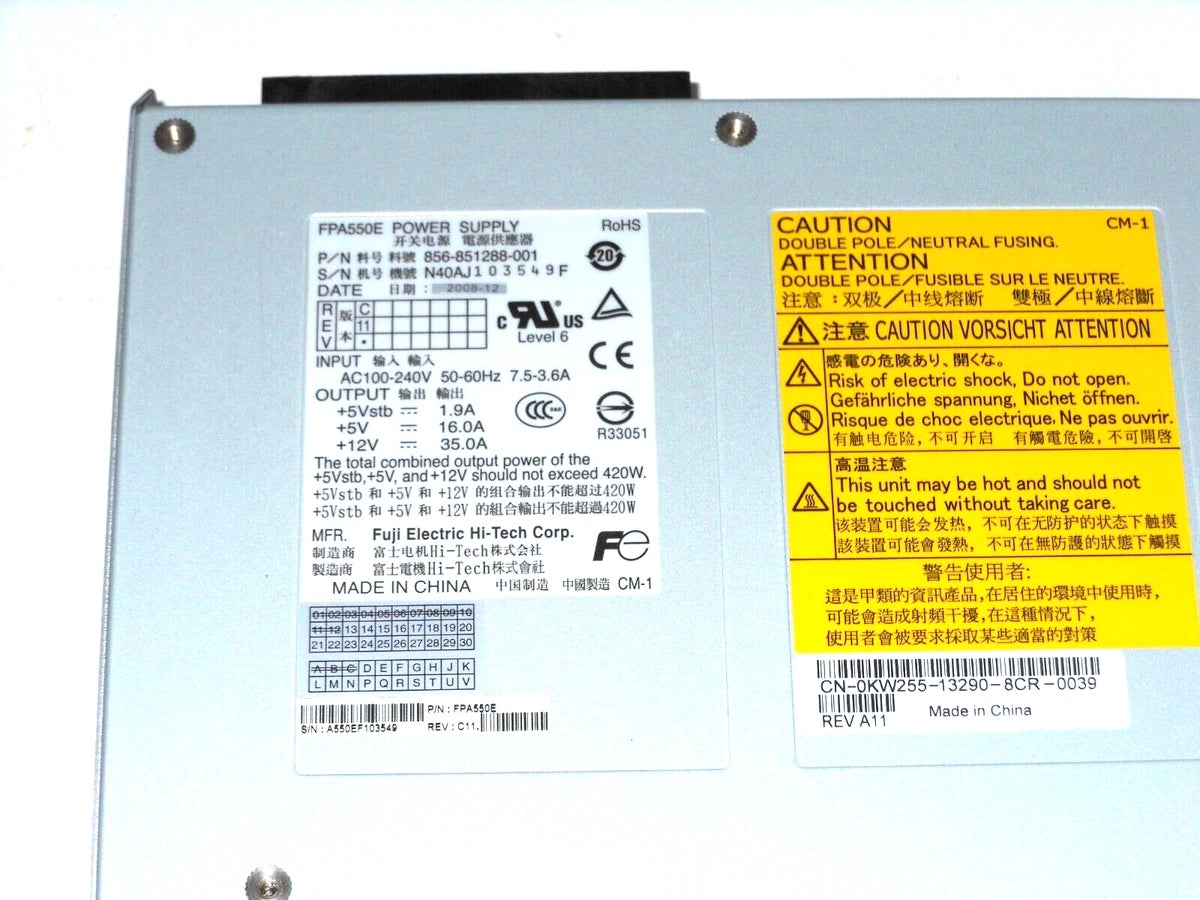 NEW Dell OEM EMC EMC2 AX4-5 420W Power Supply FPA550E 856-851288-001 KW255|266281070686