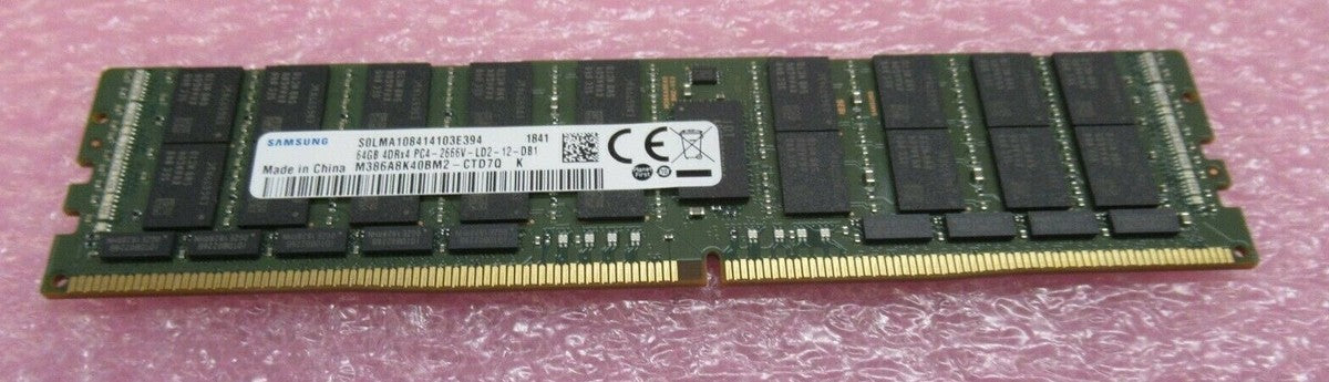 Samsung 64GB 4DRx4 PC4-2666V DDR4 ECC Server RAM Memory M386A8K40BM2-CTD7Q|363041157279