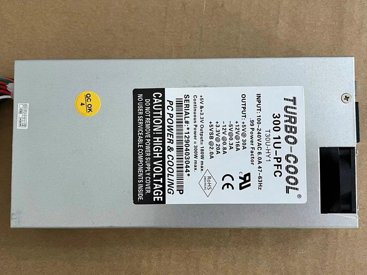 For TURBO-COOL 300 1U-PFC T30U-HY1 For EDGE System Dedicated Power Supply 300W/-|376438582108