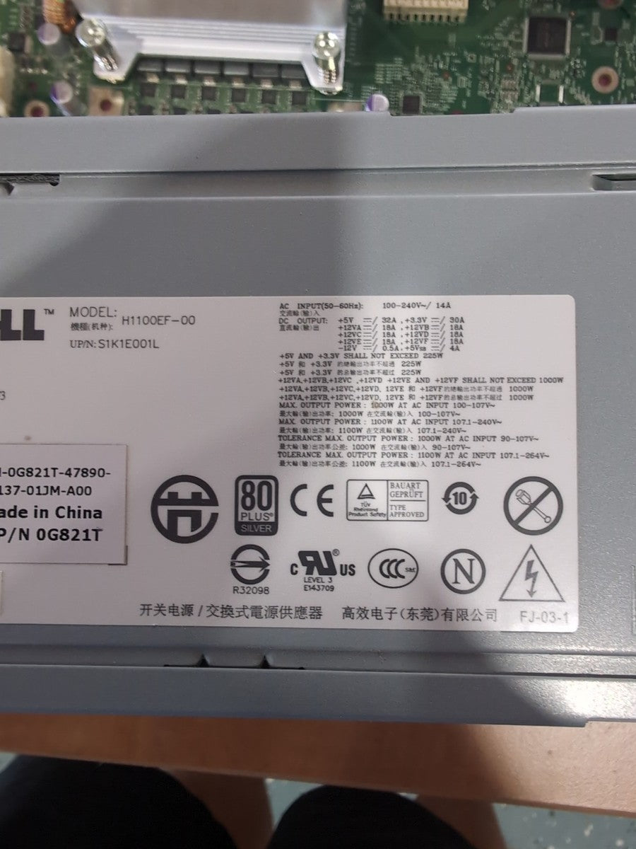 Dell Precision T7500 H1100EF G821T 0G821T 1100w Power Supply With Wiring Harness|336181958521