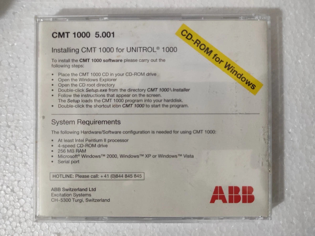 ABB unitrol 1000 / UNITROL 1000 Voltage Regulator 3BHE014557R0003|266978086628